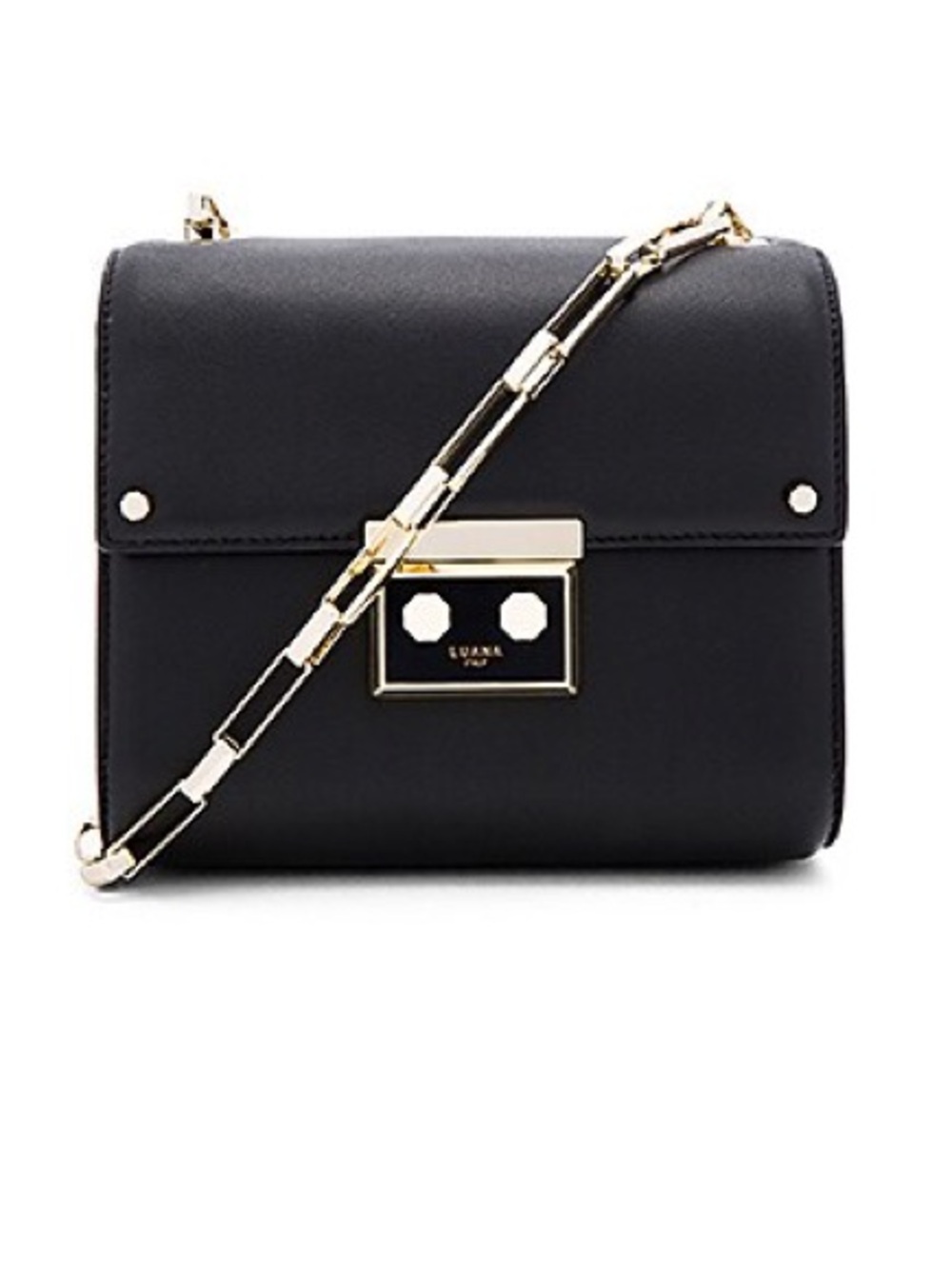 Luana Italy Anais Mini Shoulder Bag in Ebony